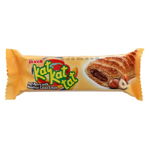 Ulker Kat Kat Tat Puff Pastry With Hazelnut Cocoa Cream 28g