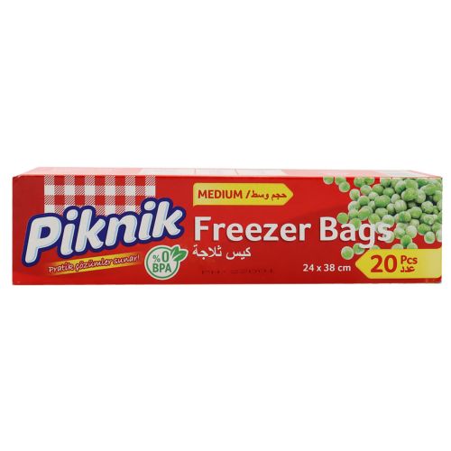 Piknik Freezer Bags Medium 20 Pieces 1 Pack