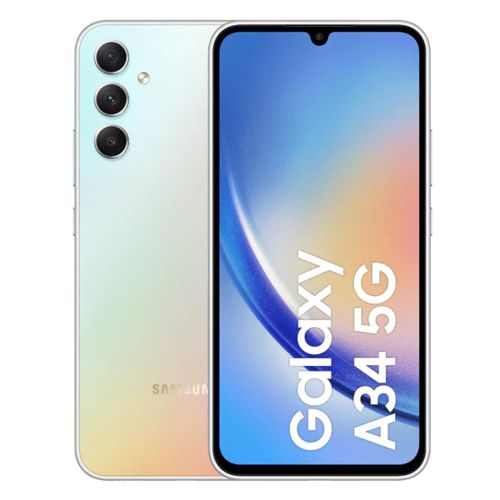 Samsung Galaxy A34 Mobile Phone (5G, 8GB, 128GB) Silver