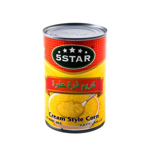5 Star Cream Style Corn 425g
