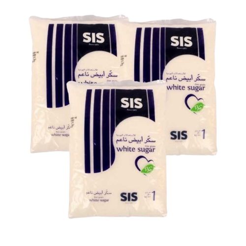 Sis White Sugar 3x1Kg