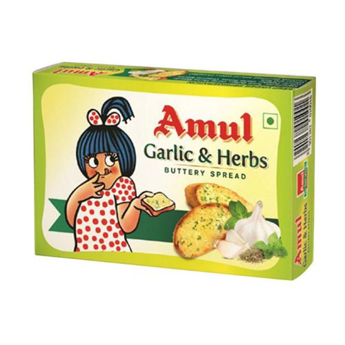 Amul Garlic & Herbs Buttery Spread 100g 