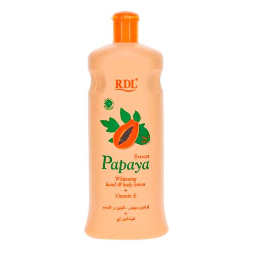 Rdl Papaya Whitening Hand & Body Lotion Vitamin E 600Ml