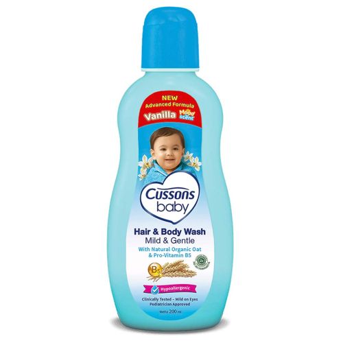 Cussons Baby Hair & Body Wash Vanilla 200g