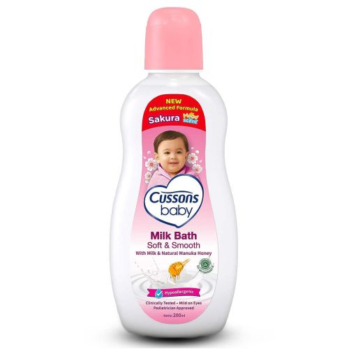Cussons Baby Milk Bath with Milk & Natural Manuka Honey 200ml