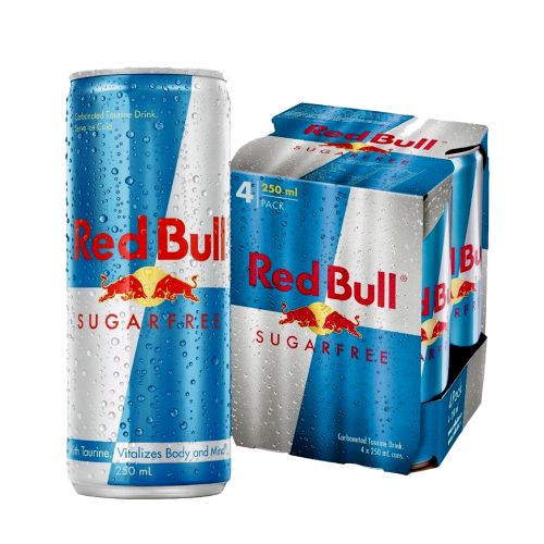 Red Bull Sugar Free Energy Drink 4x250ml