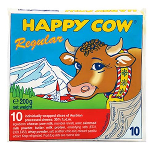 Happy Cow Regular Slices Cheese 200gm