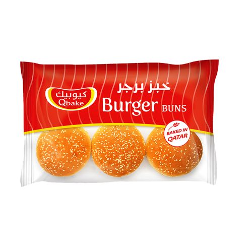 Qbake Burger Buns 6 Pieces Pack 420g