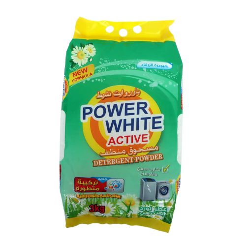 Power White Active Detergent Powder 3Kg