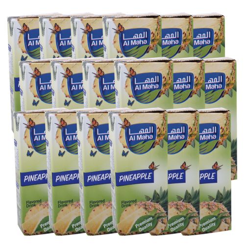 Al Maha Pineapple Drink 18X200ml