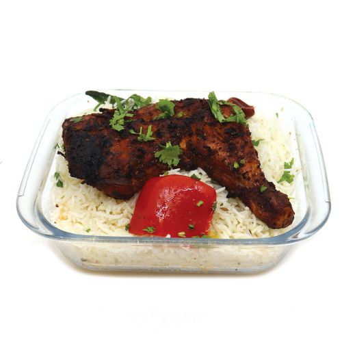 أرز بالسمن + قطع فراي