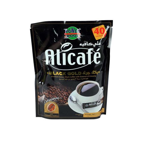 Alicafe Black Gold Instant Coffee with Ginseng Essence 40 Sachets