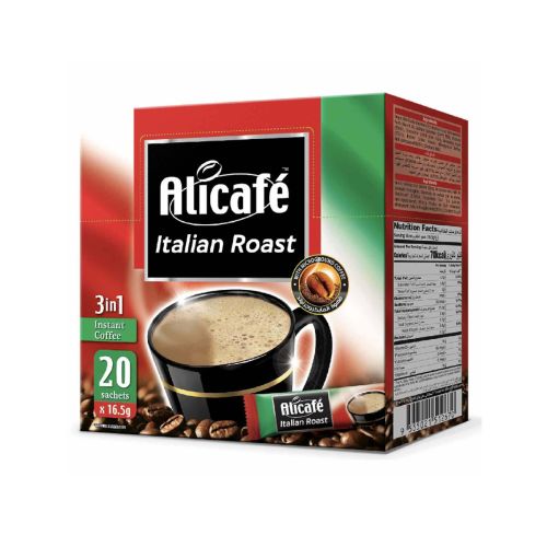 Alicafe Italian Roast 3 In 1Instant Coffee 20X16.5g