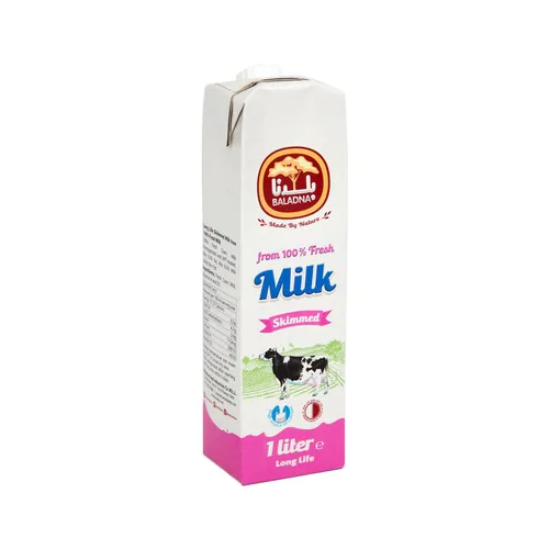 Baladna Skimmed Long Life Milk 1L